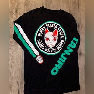 Demon Slayer Box Lunch Mens Size Medium Long Sleeve Shirt‎